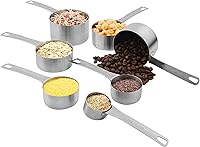 Vista 5 de Juego de tazas y cucharas medidoras, de acero inoxidable, juego completo de 19 cucharas medidoras profesionales, ingredientes líquidos o secos