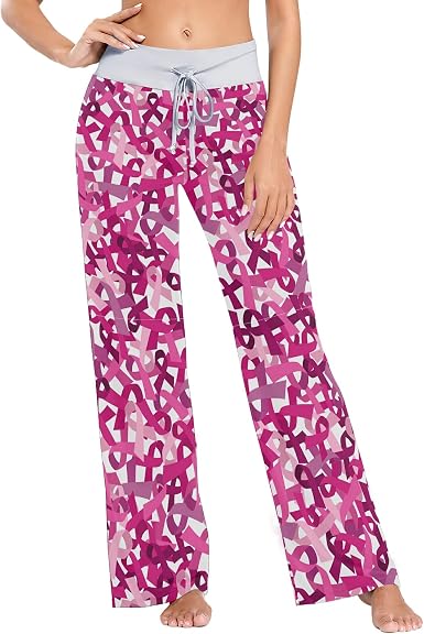 Krafig Pink Ribbon Pajama Pants for 