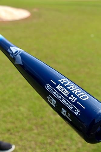 Miniatura 7 de BAMBOOBAT by Pinnacle Sports Equipment INC. - Béisbol híbrido de arce y bambú para adultos, agarre de goma, aprobado por BBCOR