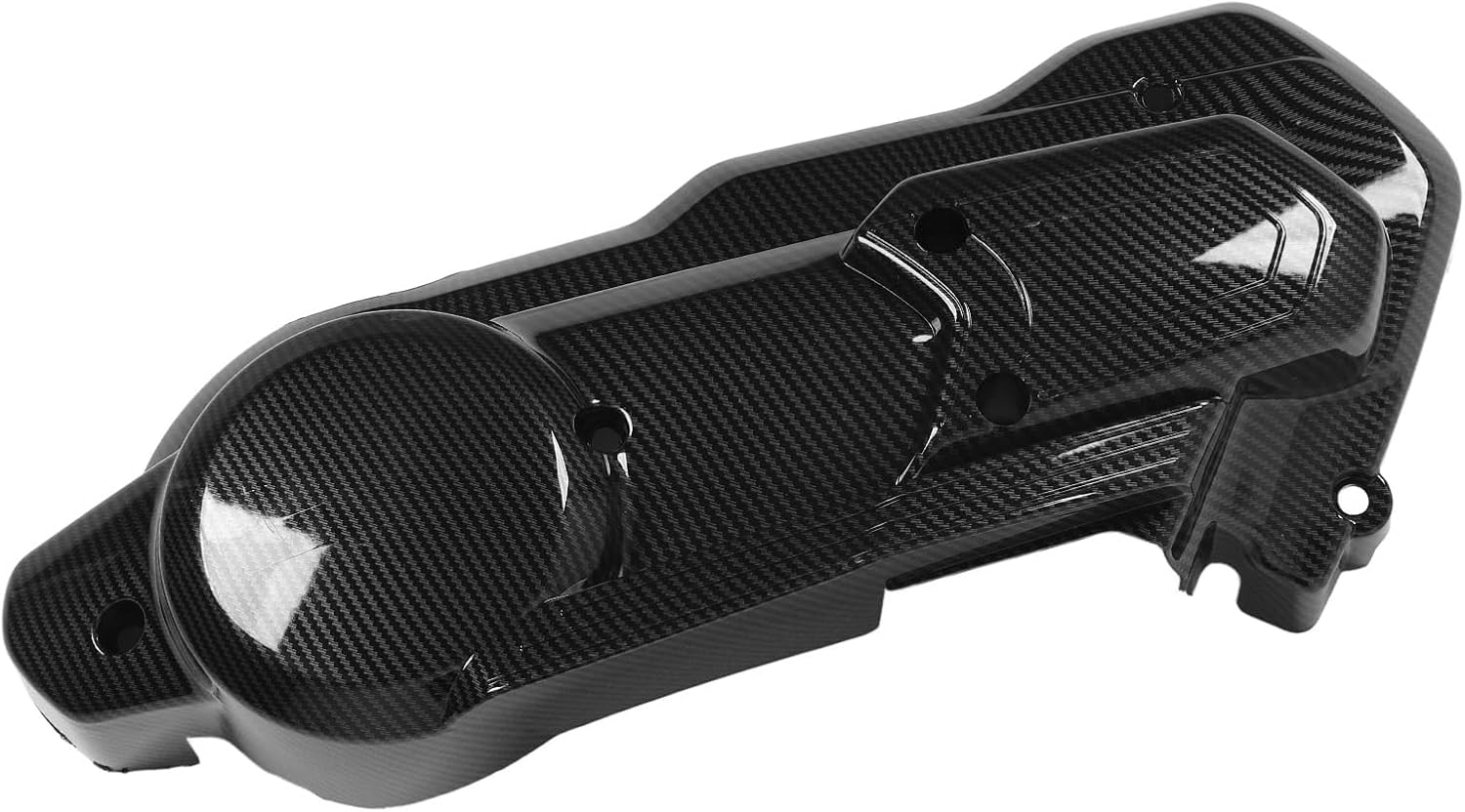 Eujgoov Motorcycle Chain Gear Cover Carbon Fiber Style Protector for NMAX 125 155 2020-2024 ABS Chain Guard