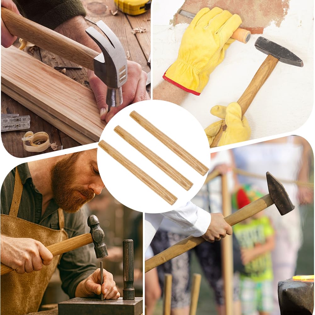PH PandaHall 10pcs 35.5cm Manche de Marteau de Rechange en Bois Manche Multifonctionnel pour Sledge Hammers Hatchet Axe Tool Projets de DIY Cadeau pour la Fête des Pères