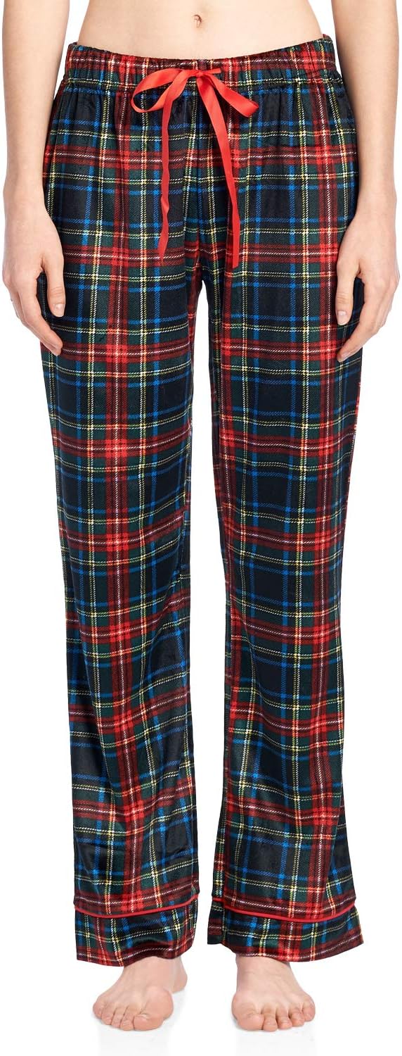 Ashford & Brooks Women's Long Sleeve Minky Micro Fleece Pajama Set - Image 4