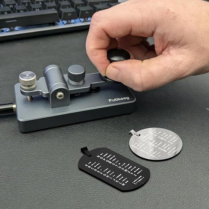 Moneda de práctica para código Morse de radio miniatura 2