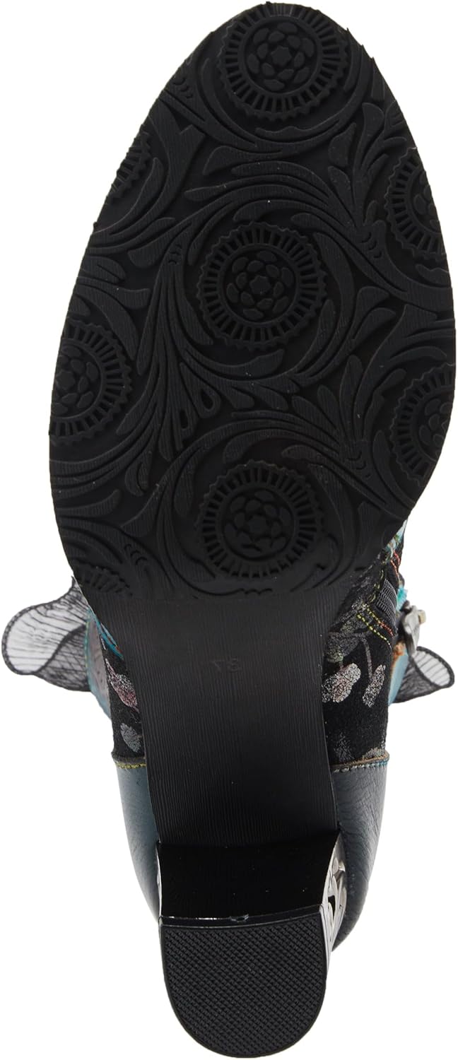 Spring Step L’Artiste Gaga Women's Hand-Painted Mid-Calf Boots with All-Day Comfort