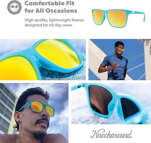 Miniatura 7 de Knockaround Fast Lanes Sport - Polarized Running Sunglasses for Women & Men - Impact Resistant Lenses & Full UV400 Protection