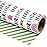 WRAPAHOLIC Reversible Wrapping Paper - Mini Roll - 17 Inch X 33 Feet - Colorful Happy Birthday Lettering Design, Perfect for Parties, Baby Showers