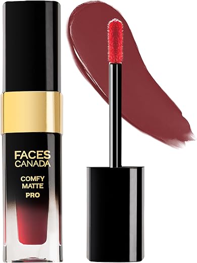 FACESCANADA Comfy Matte Pro Liquid Lipstick - Call Me Chocolate 07, 5.5 ml | 10HR Longstay | Intense Color | Macadamia Oil...