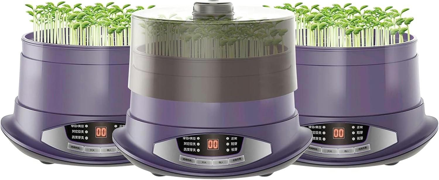 3PCS Bean Sprouts Machine, Automatic Germination Tank Intelligent Control Constant Temperature Cultivation Seed Germination Kit-1/