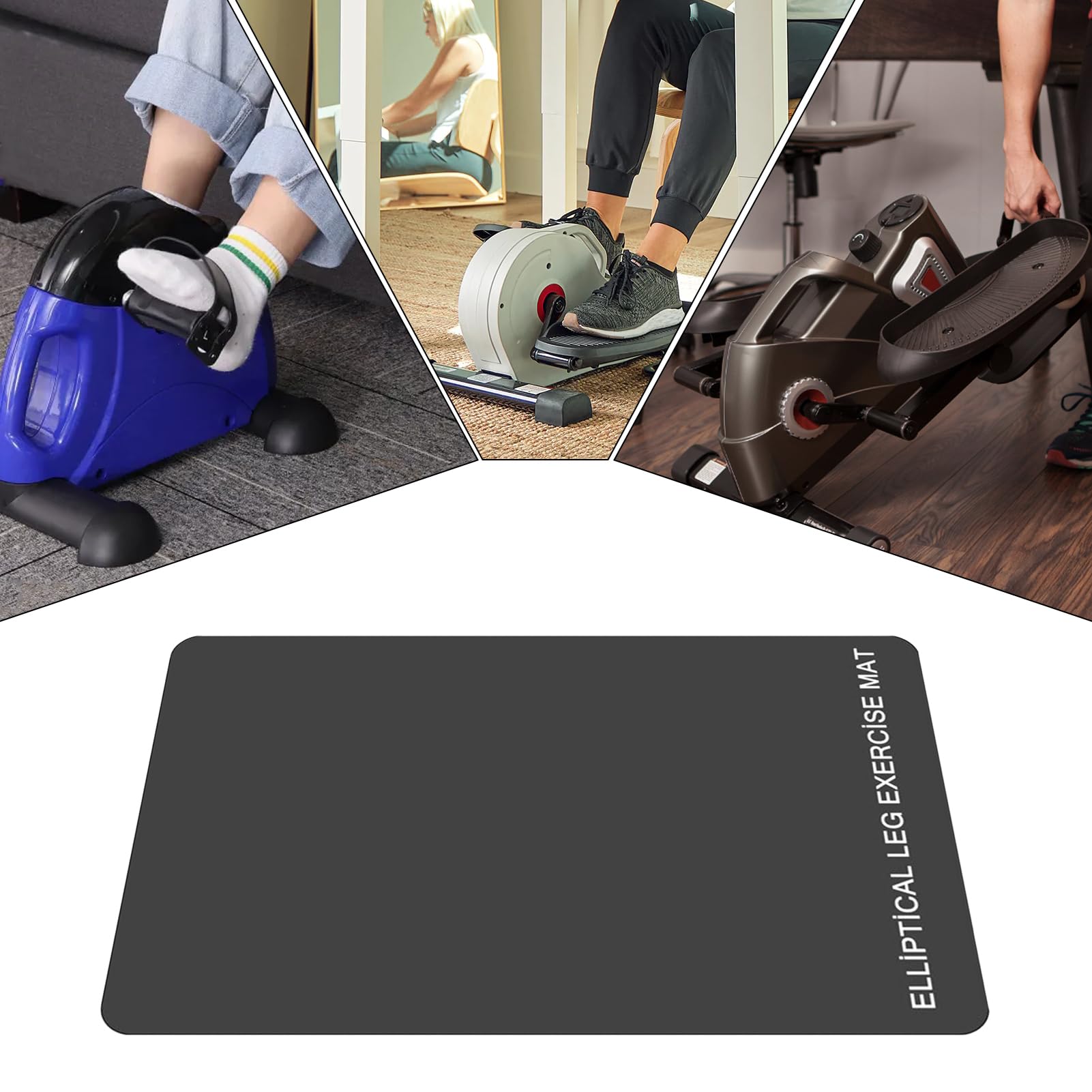 Tappetino Per Pedali – Tappetino Per Attrezzatura Stile Tapis Roulant, Superficie Protettiva In PVC Spesso, Assorbe Gli Urti Sonori Provenienti Dal Mini Stepper | Mantiene I Pavimenti Sicuri E Protett