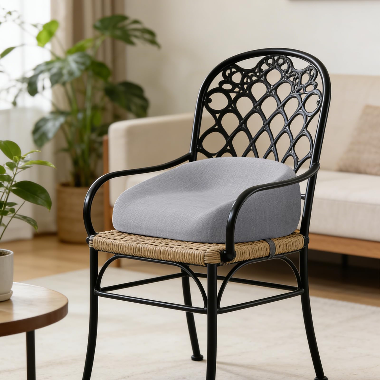 Altezza del sedile Sedia Bambino: Aumentare l'altezza e lo spessore dei bambini Cuscino per seduta rialzata sedia, design ad anelli con angoli arrotondati, antiscivolo altezza della sedia per
