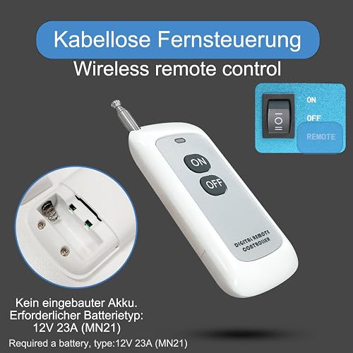 Yinleader Convertisseur 12v 220v Pur Sinus 3000W/6000W Onduleur Pur Sinus 3 européennes sockets et 4 Ports USB LCD Affichage de la Tension (avec télécommande) - 6