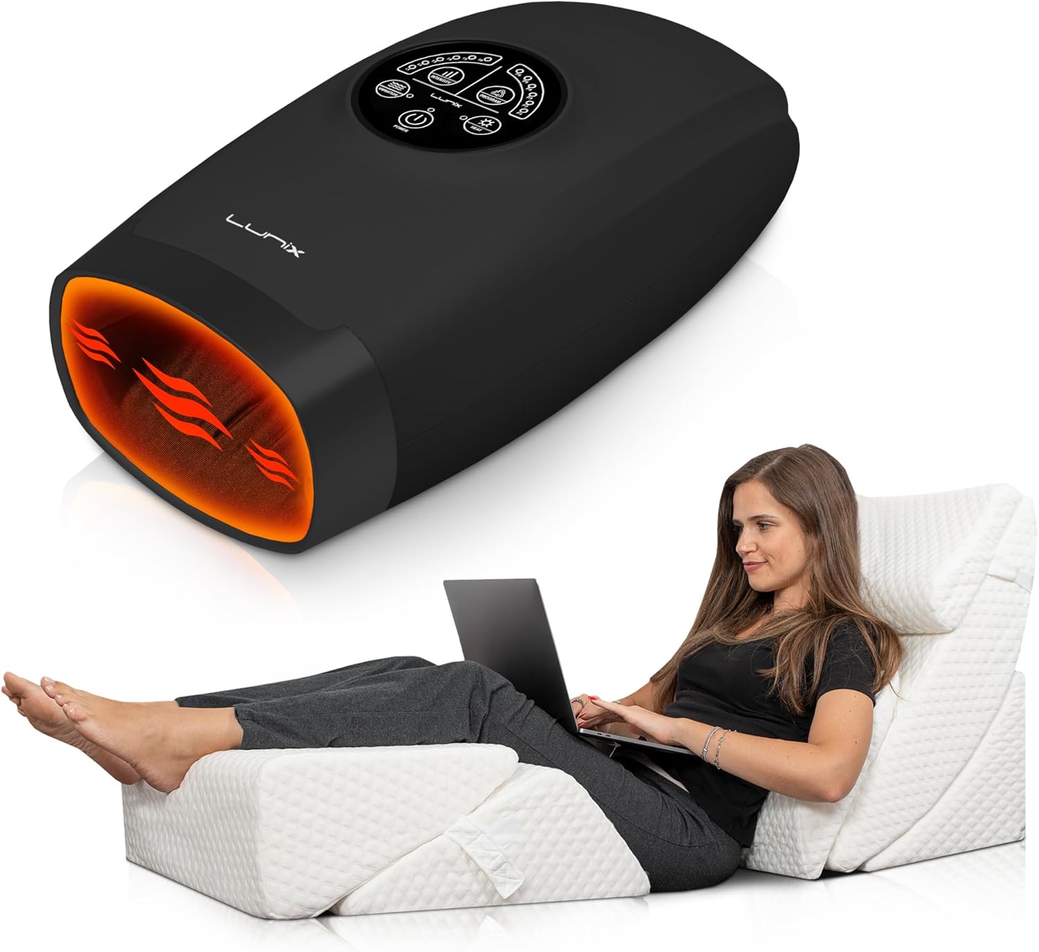 Lunix LX13 6pcs Orthopedic Wedge Pillow Set, Memory Foam