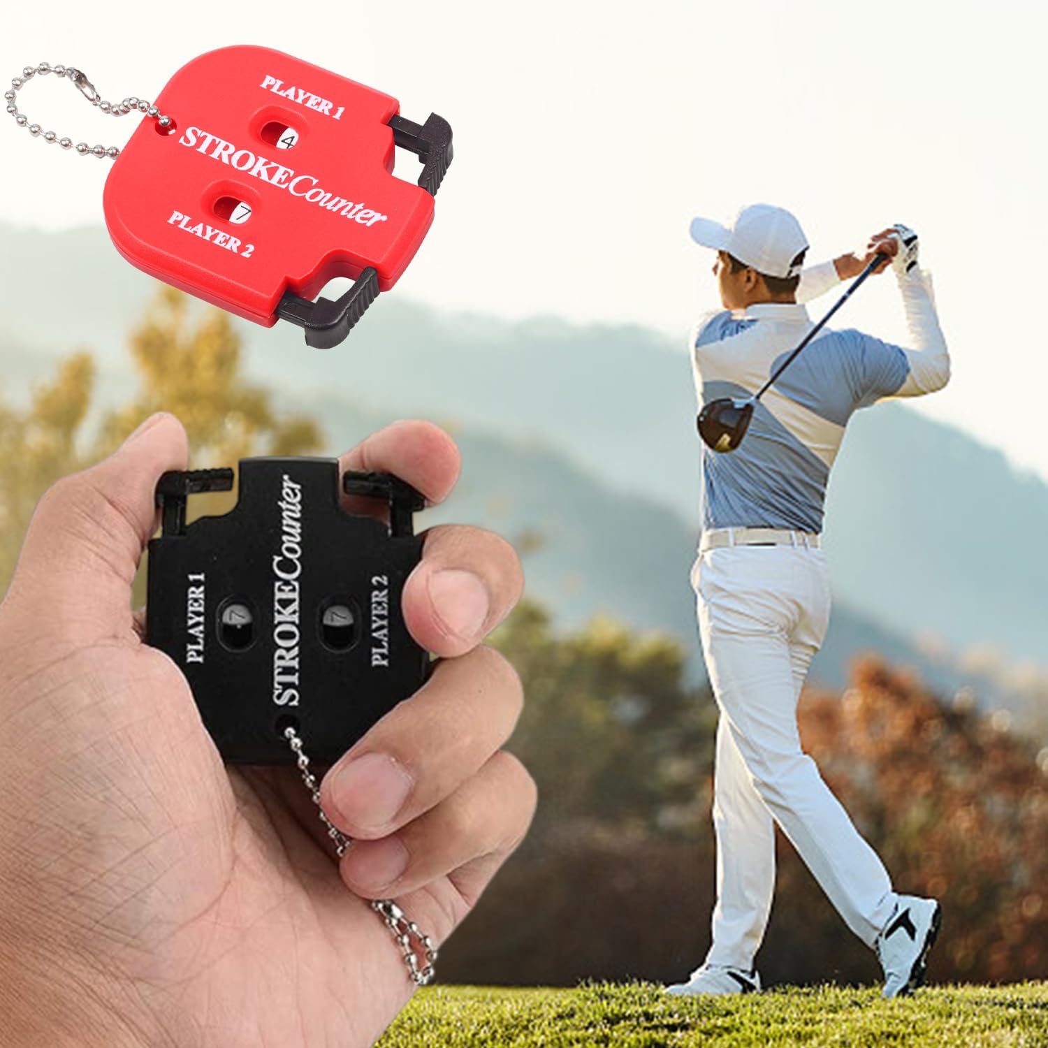 Anotador De Golf De 2 Piezas, Anotador Doble, Mini Portátil, Contador Manual
