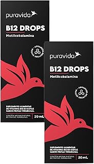 2x B12 Drops Metilcobalamina- 20ml- Puravida