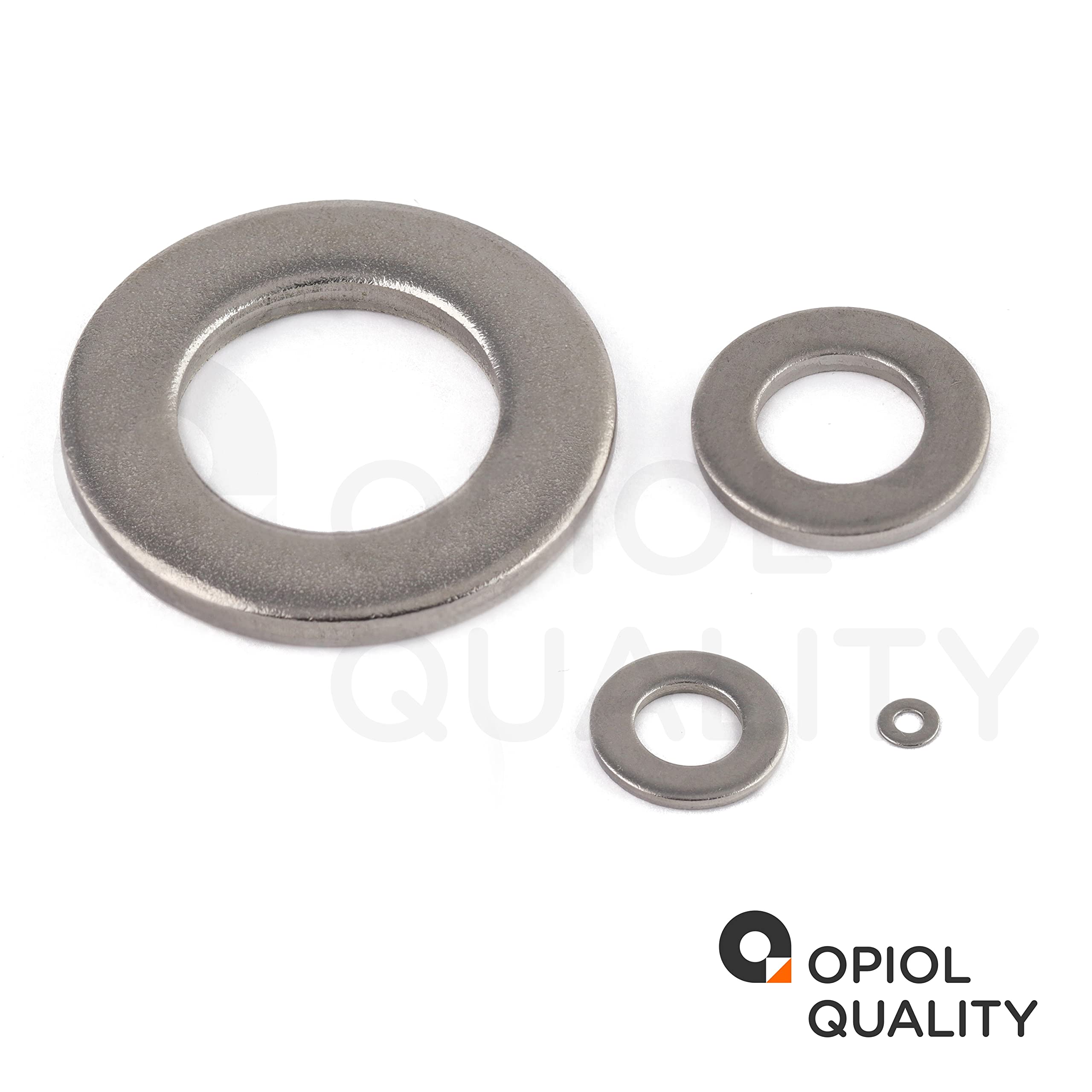 Unterlegscheiben M20 Edelstahl A2 V2A (500 Stück) DIN 125 / ISO 7089 Beilagscheiben Unterlegscheibe OPIOL QUALITY®