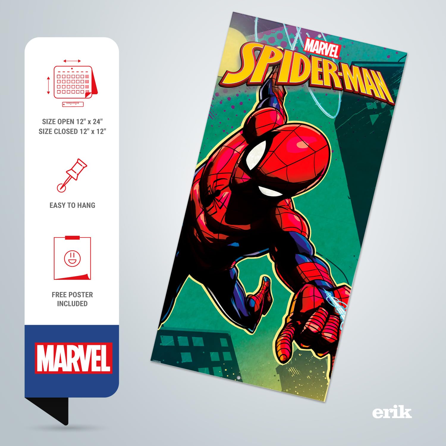 Toile Spiderman 30x40cm - Chambre Bébé Garcon Fille - Affiche