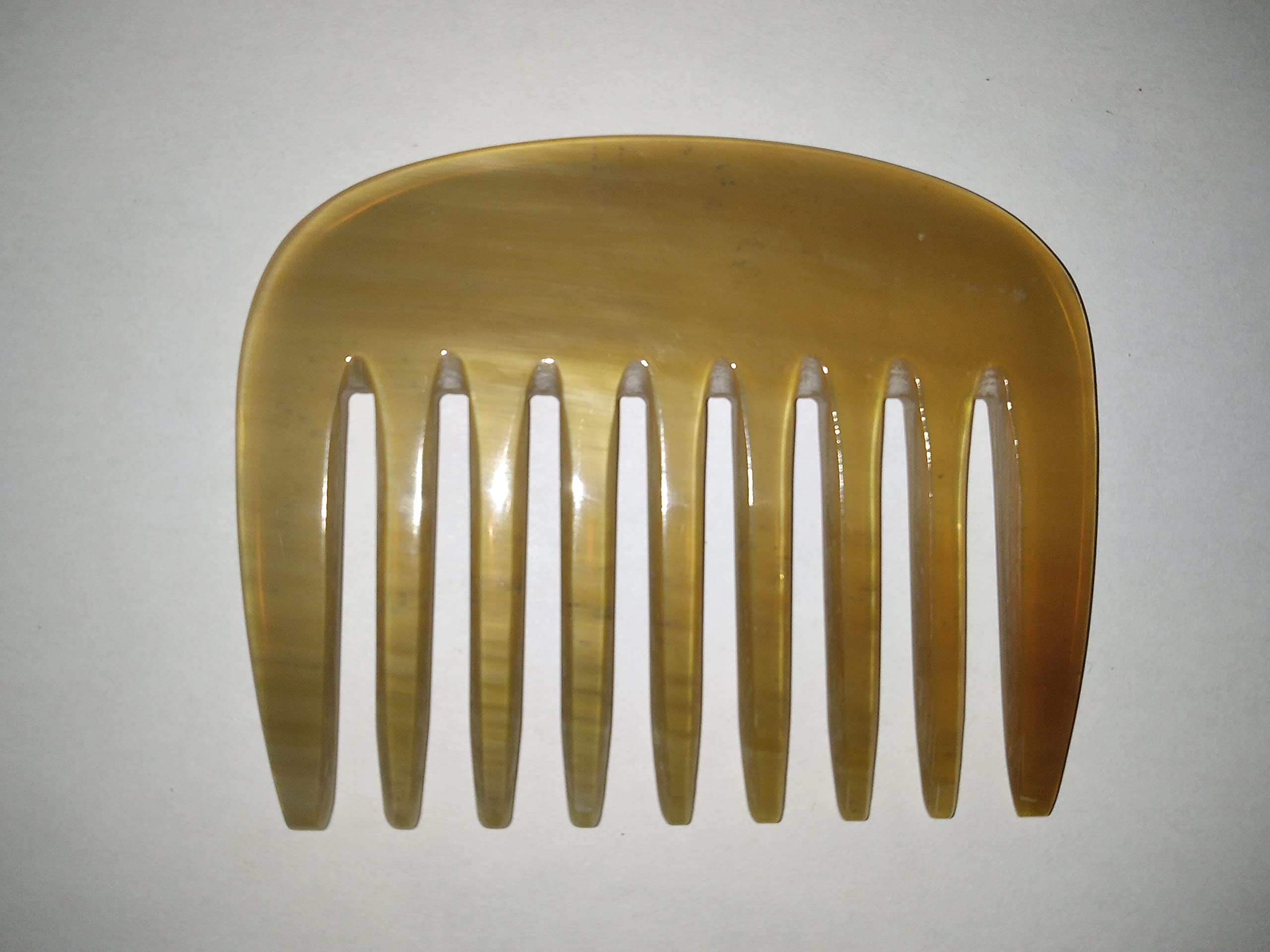 Peigne AFRO en Corne Naturelle – Format 9,2 cm