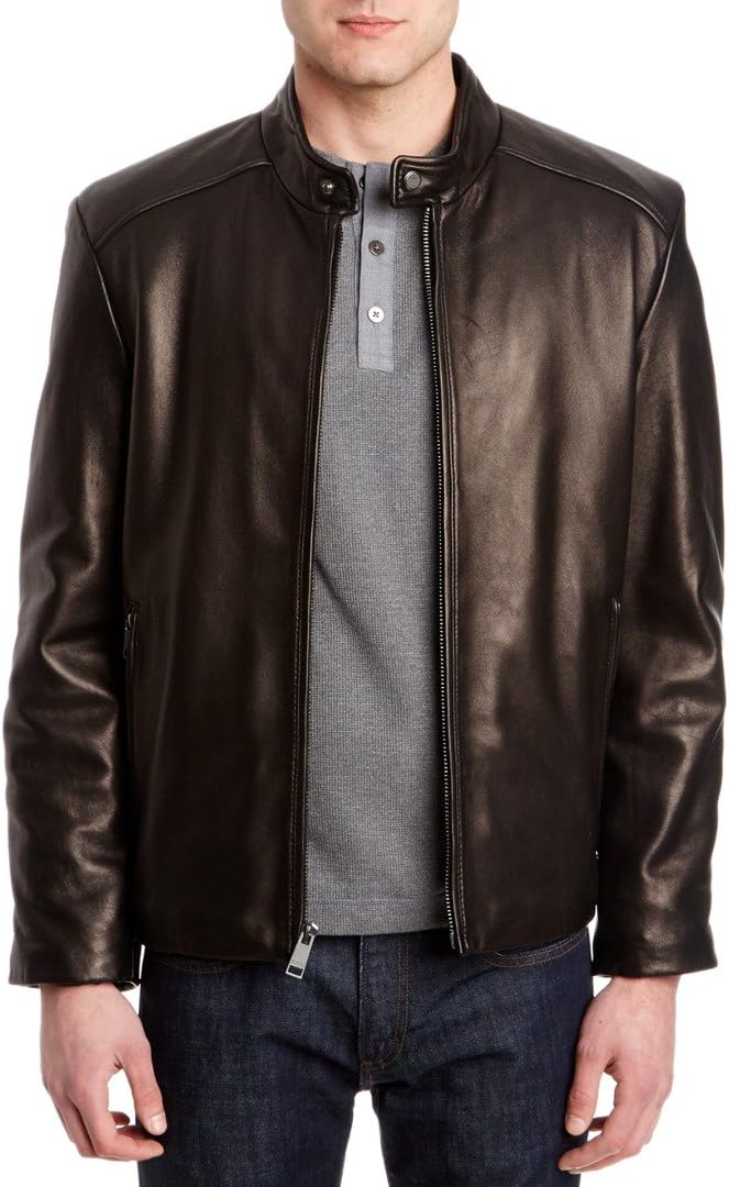 Andrew Marc Men's Legacy Sam Smooth Lamb Leather Jacket