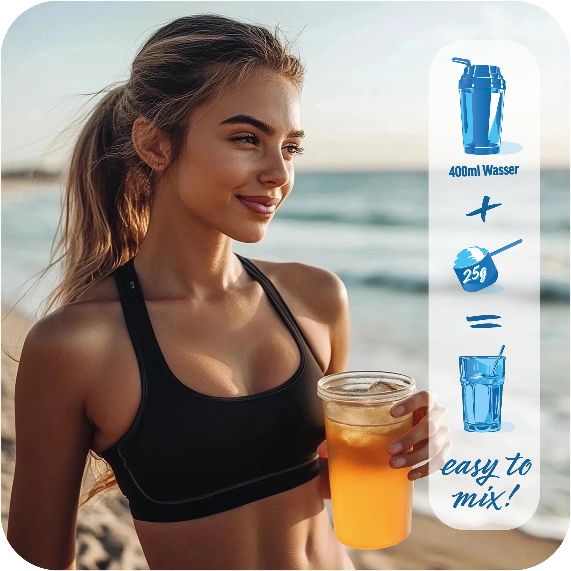 All Stars Clear Isolate Whey Protein Ice Tea Mango Peach Eistee I 300g Eiweiß-Pulver mit reinem Isolat I 20g Eiweiss pro 24g Protein-Shake I Protein-Pulver mit wenig Fett, Laktose, Kalorien & Zucker