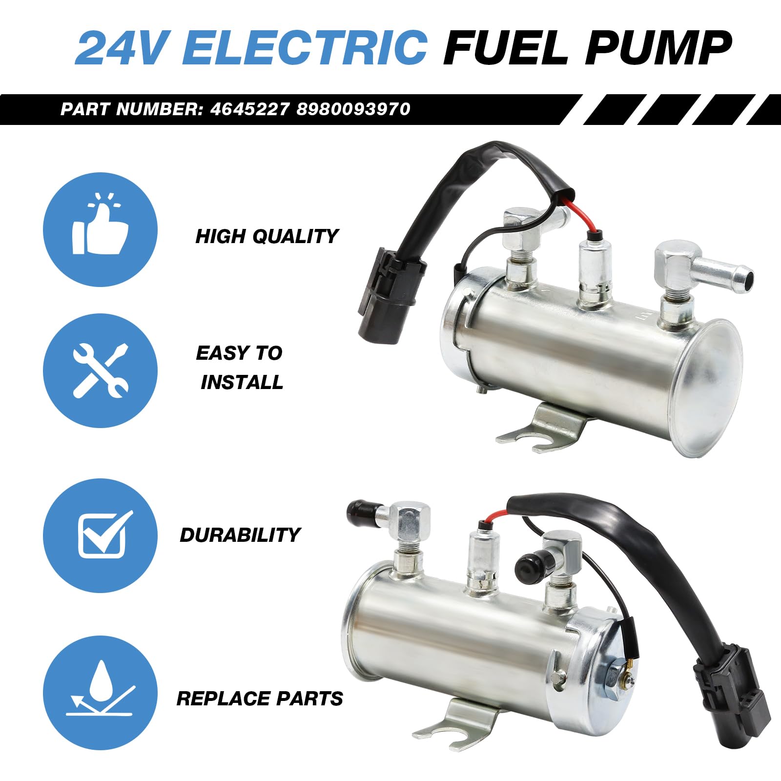 SEV FUEL P・E UOIENRT 4645227 24V Electric Fuel Pump Replacement for