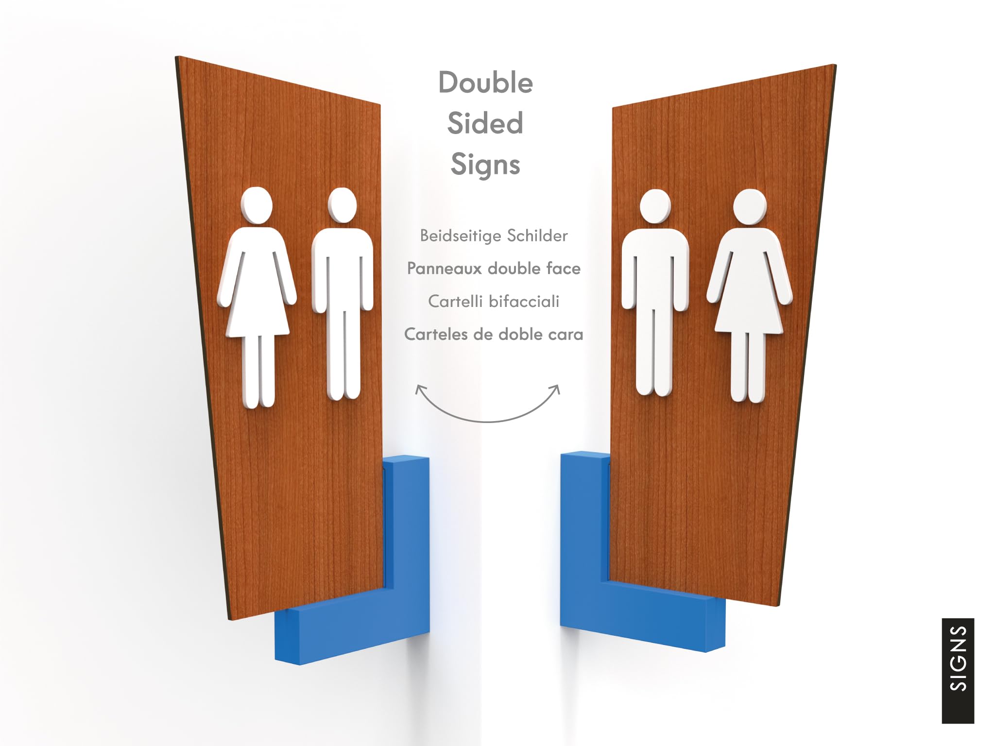 3DP Señales Direccionales con Flechas – Pictogramas Personalizados – Set de 3