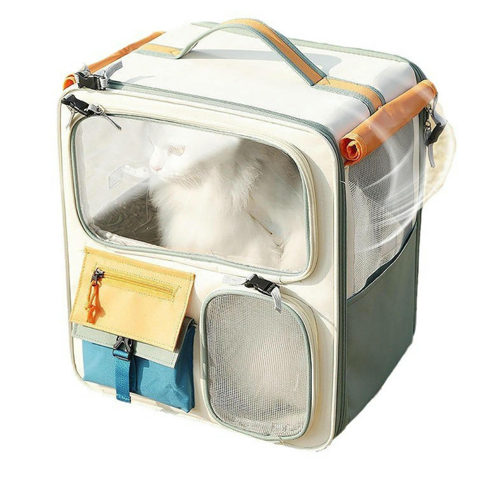 Sac à dos pour chat anti stress portable pour transport sécurisé