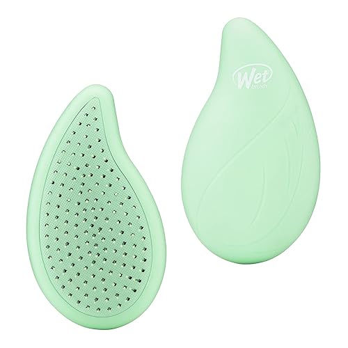 Wet Brush Go Green - Cepillo de mano desenredante con aceite de árbol de té, cerdas ultrasuaves sin dolor que se deslizan por los enredos, protege