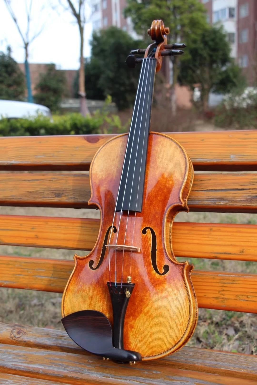 Violino Violino 4/4 Con Tavola In Abete | Finitura con vernice ad olio effetto anticato applicata a mano