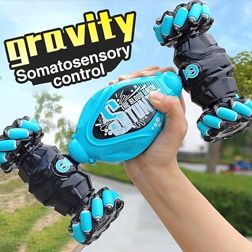 Miniatura 3 de TWZGD Detección de gestos Deformación Control remoto Coche Stunt Twist Car Control Manual Vehículo todoterreno Tracción en las cuatro ruedas Juguete