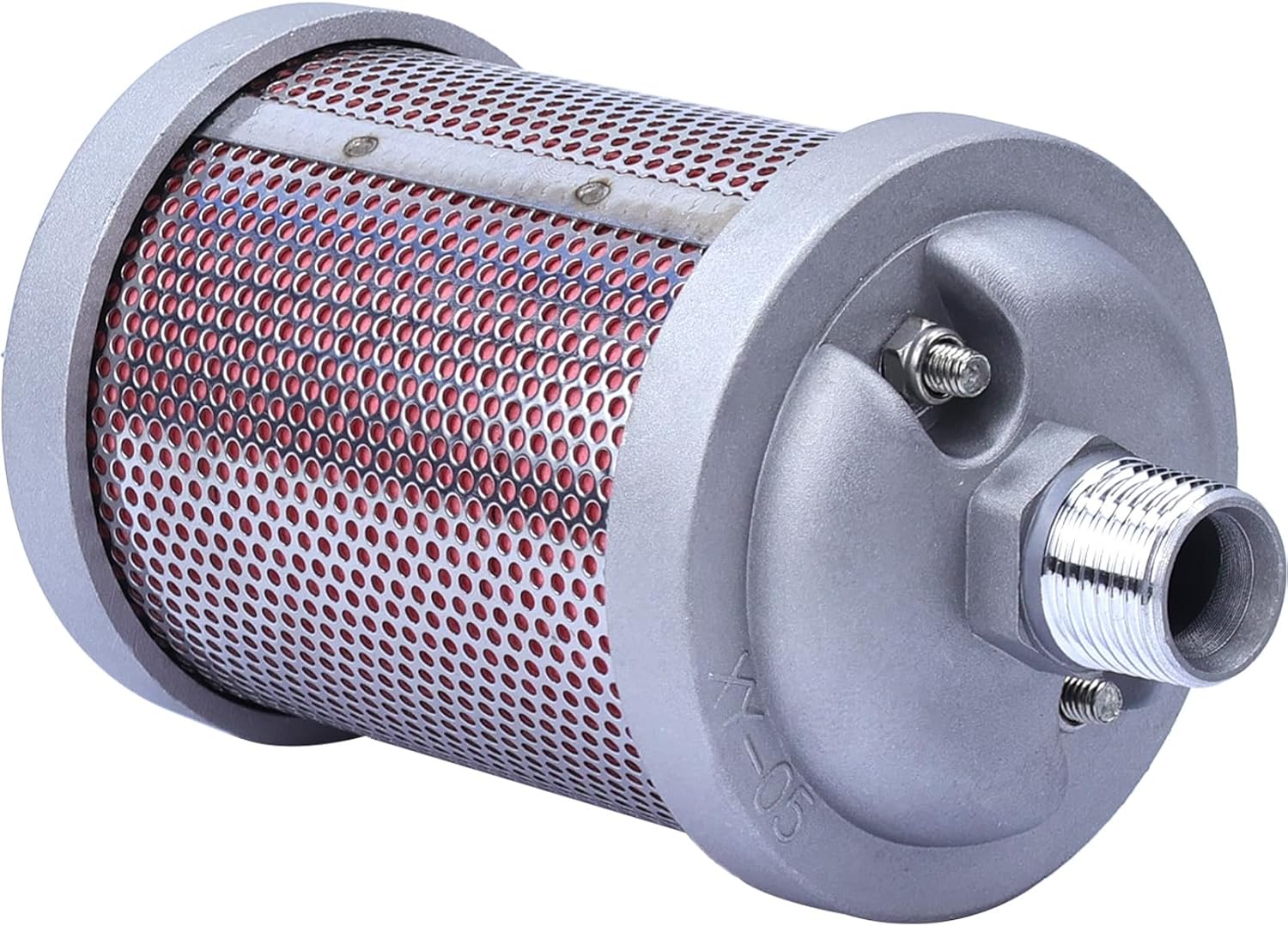 XY-07 Air Compressor Muffler 3/4" NPT Air Exhaust Muffler Silencer for Compressor Dryer Compressed Air Equipment and Systems, Single Chamber 145 PSI, Replacement Part