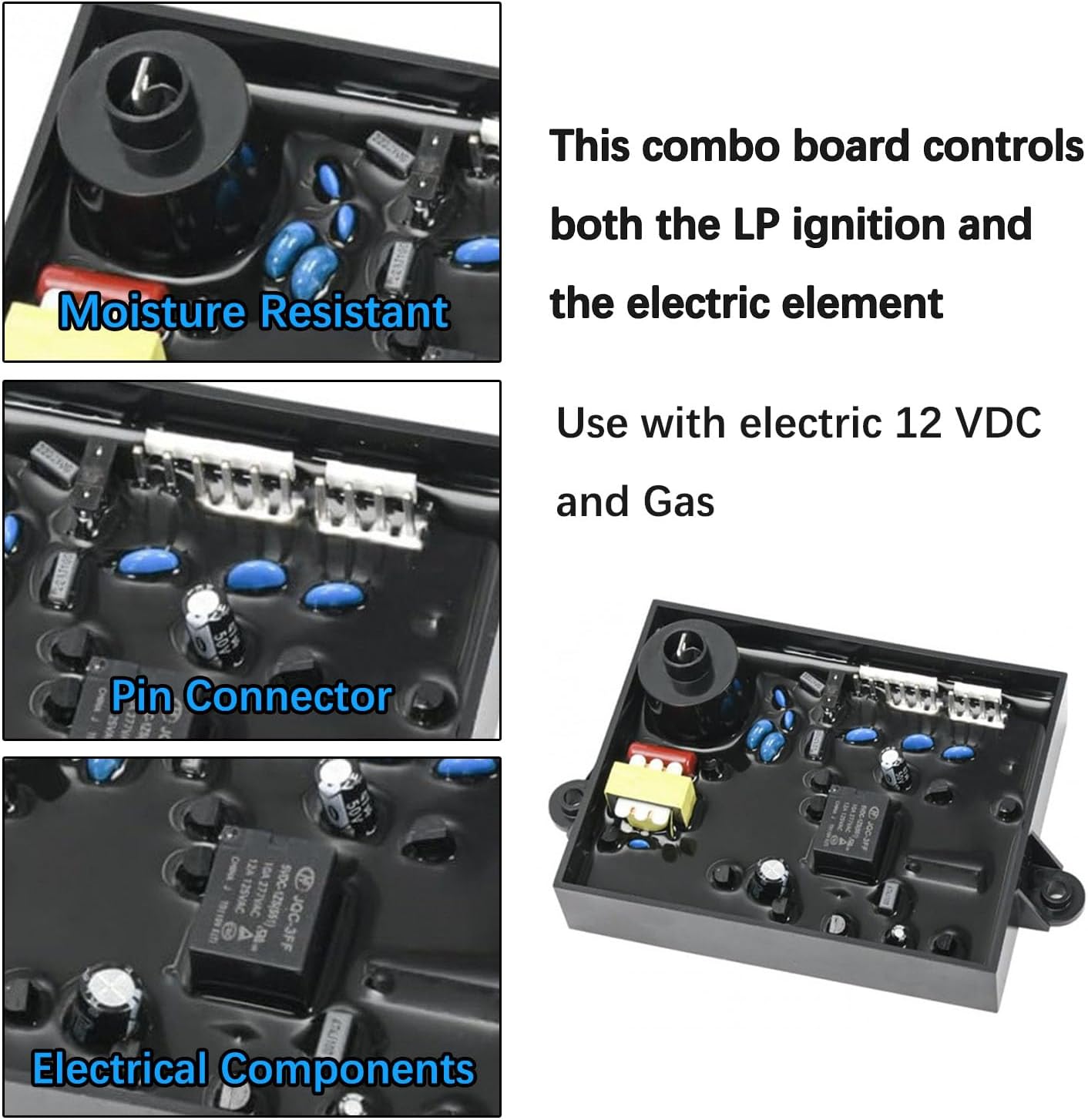 91365 RV Water Heater Control Circuit Board Compatible with Atwood Dometic SVC Control Board Fuse Combo Kit Fit Models GCH6A-10E, GC6AA-10E, GC10A-4E
