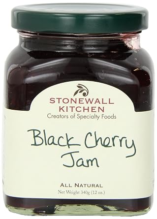 Stonewall Kitchen Jam, Black Cherry, 12 Ounce