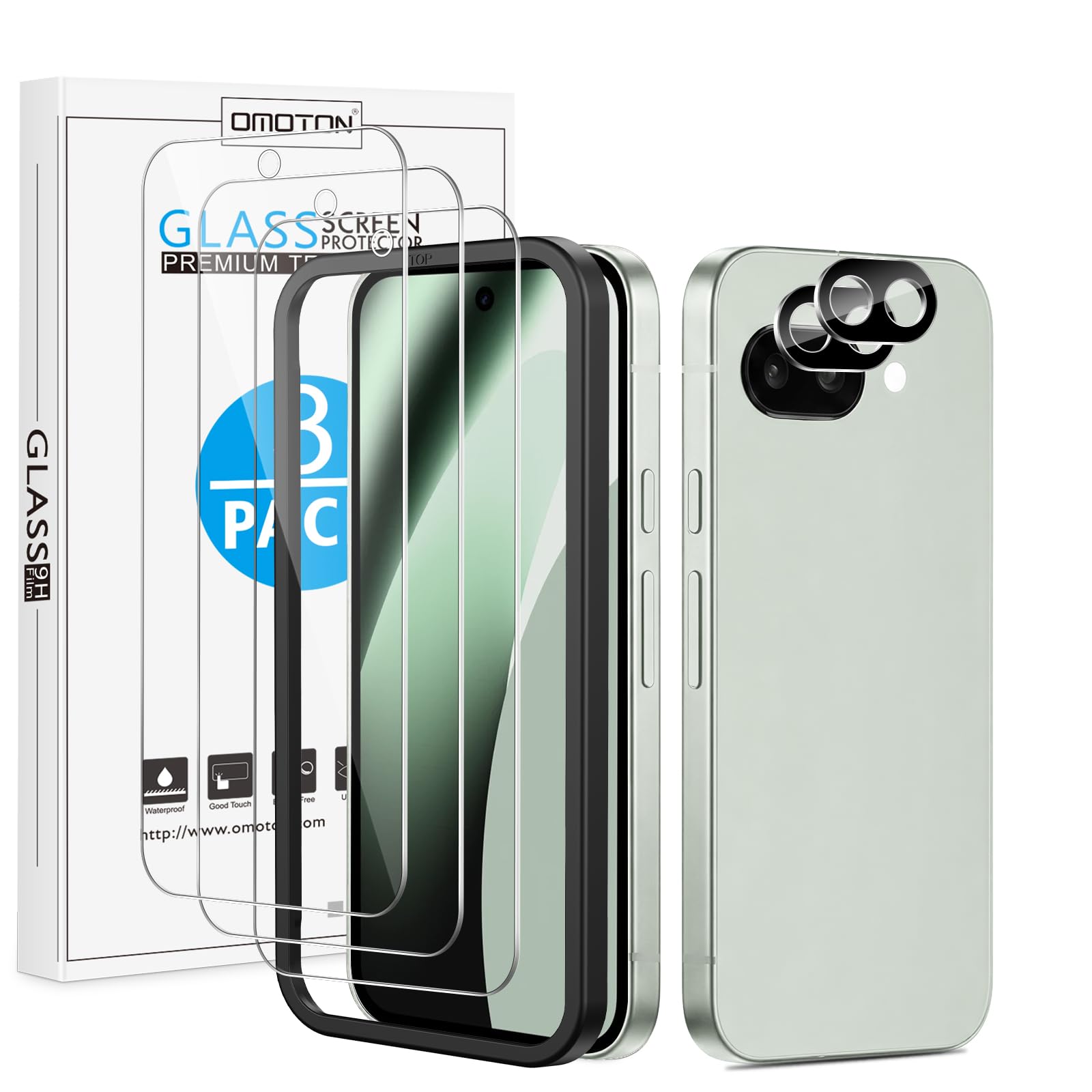 3+2 Pack for Google Pixel 10a Screen Protector 6.3 inch