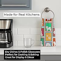 Vista 3 de Caroline's Treasures MLM1106KTWL Lots of Bichon Frise - Toalla de cocina para invitados, toalla de baño decorativa para cara, té, paño de cocina