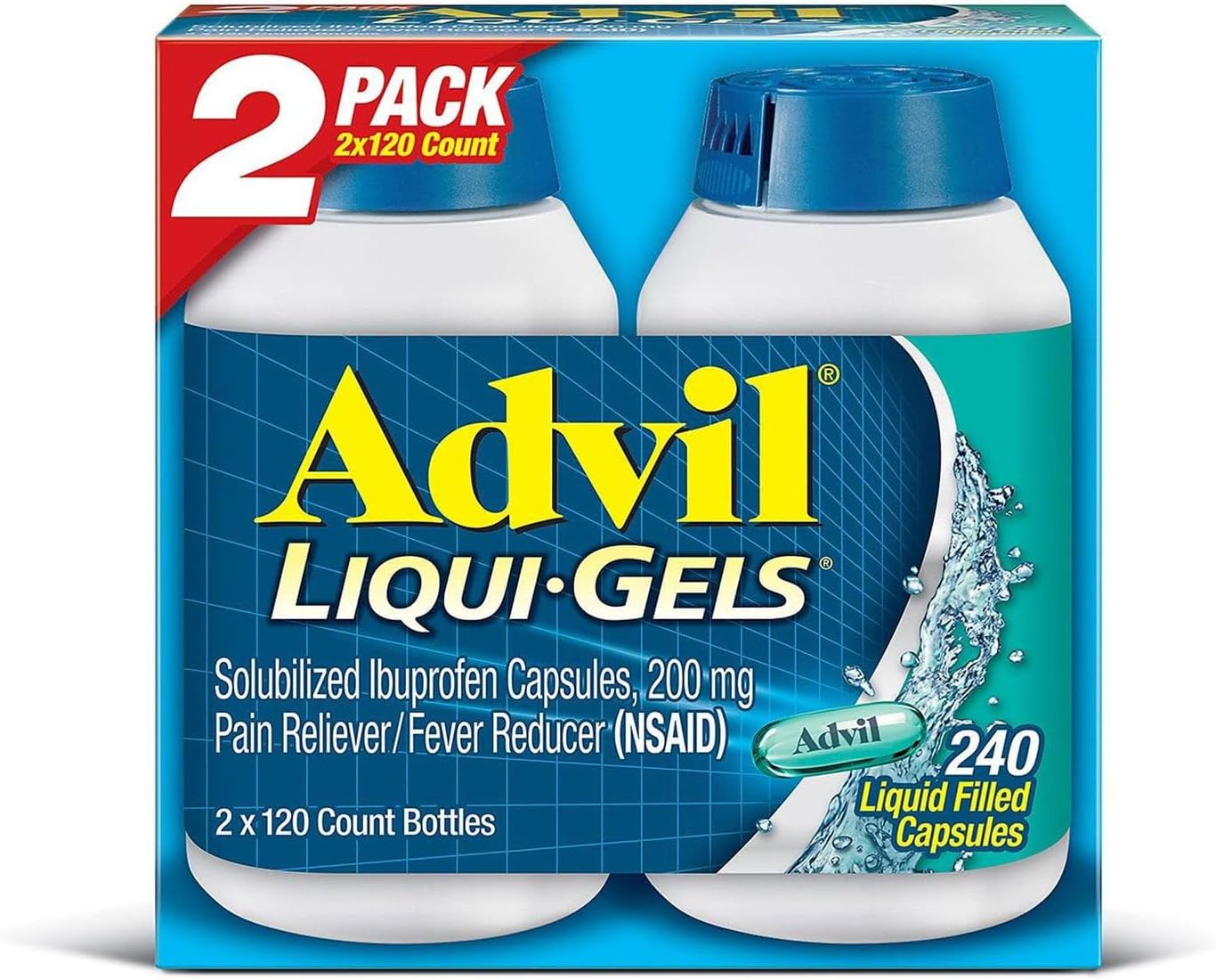 Advil Liqui-Gels (2pk, 120 Count)