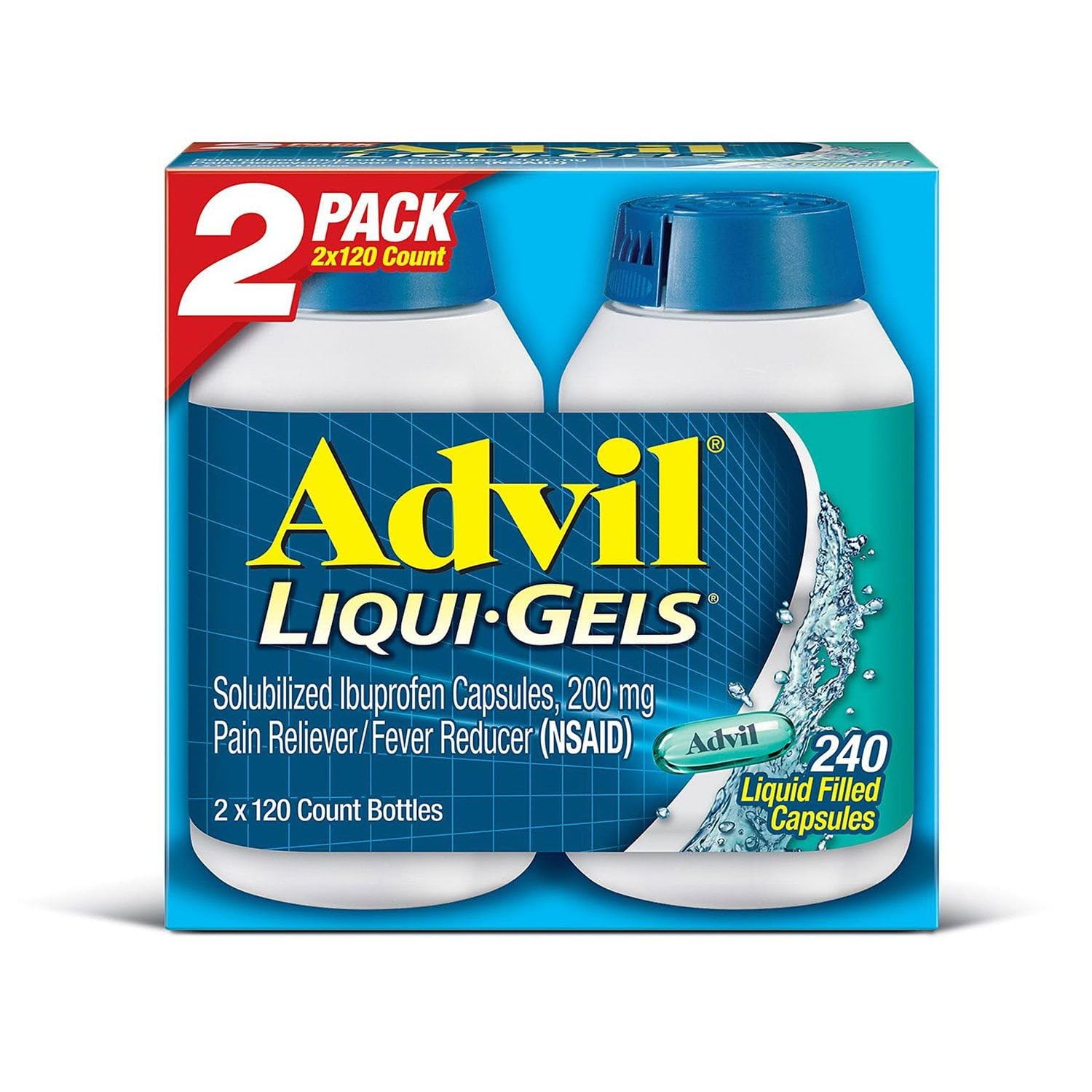 Advil Liqui-Gels (2pk, 120 Count)