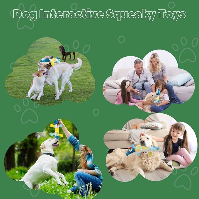 Juguete para Perros Mordible y Sonoro con Cuerda y Peluche miniatura 6