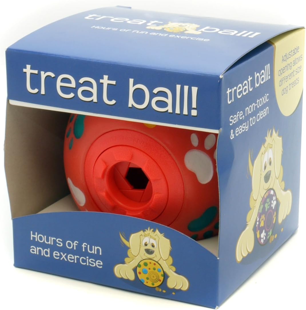 (Rosewood) Paw Print Treat Ball Medium Purple
