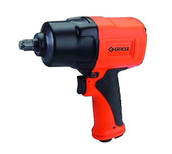 Groz 61922 1/2" Pneumatic Impact Wrench, Composite Body