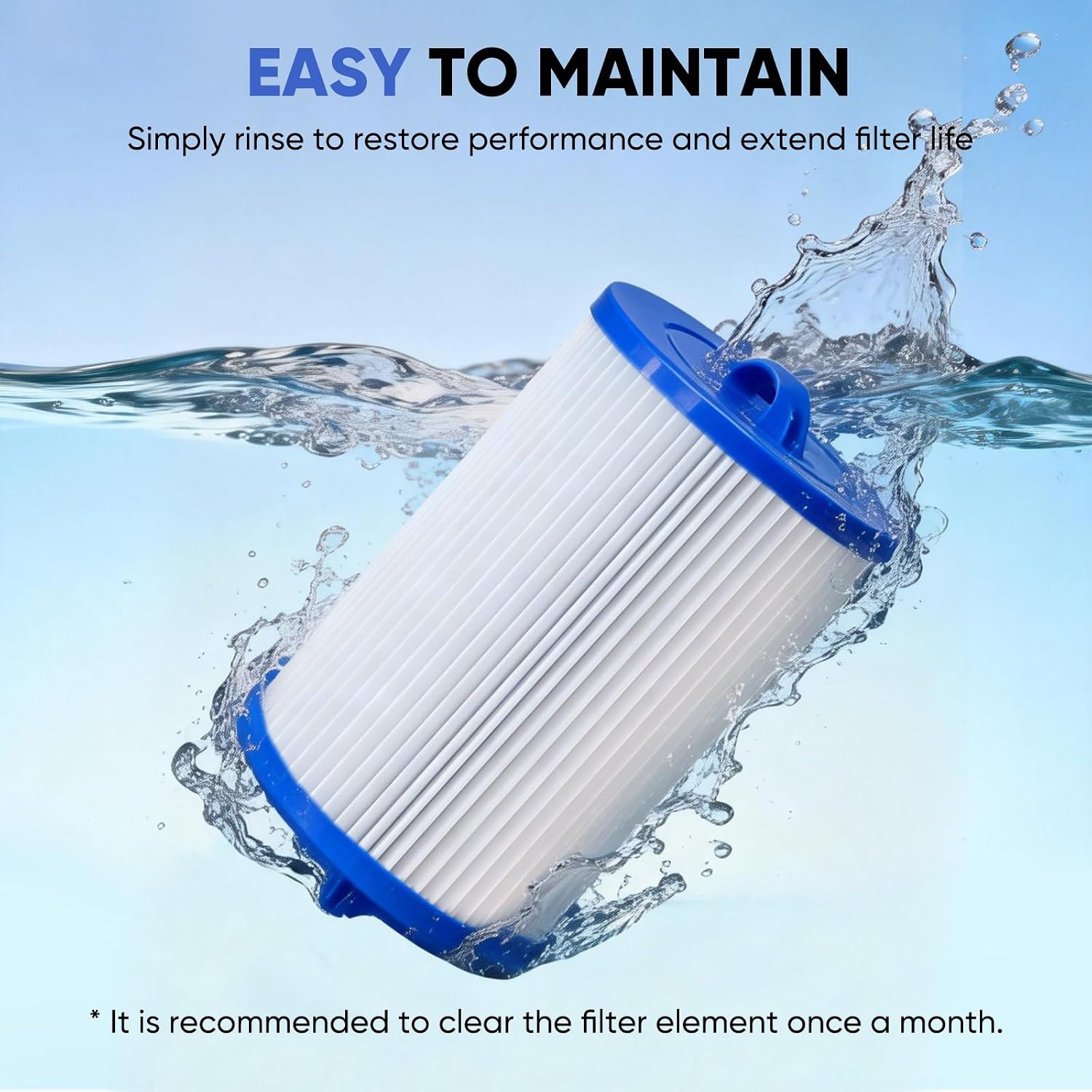 4CH-935 Spa Filter Compatible with PMA-R3/268548 with Closed Handle,PWW35L, FC-0170, X268554, X268535, 817-4035, 35 Sq. Ft Hot Tub Filter Cartridge, 2 Pack