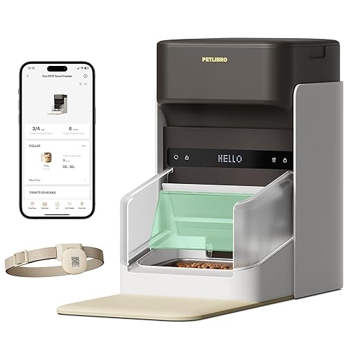 PETLIBRO RFID Automatic Cat Feeder, Collar Tag-Activated Personalized Meals, 5G&2.4G