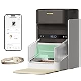 RFID Automatic Cat Feeder, Collar Tag-Activated Personalized Meals, 5G&2.4G Wi-Fi Programmable Cat Food Dispenser with Cats Recognition & Diet Tracking for Multi-Pet Homes and Different Diets