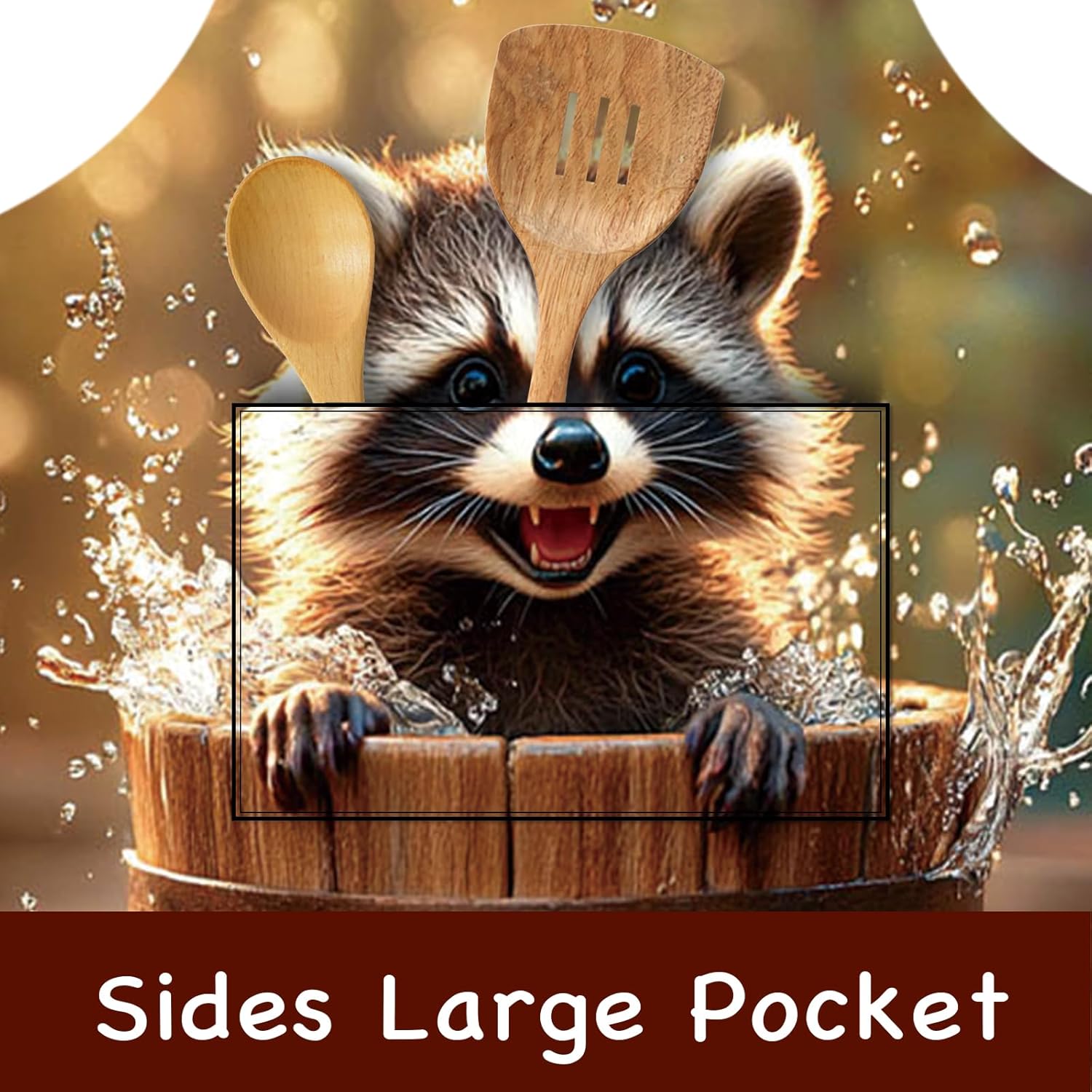 Nuxovilar Cute Apron with Pockets, 26.77 * 30.7 Inches, Versatile for Meal Prep, Baking, Holiday Cooking - Image 3