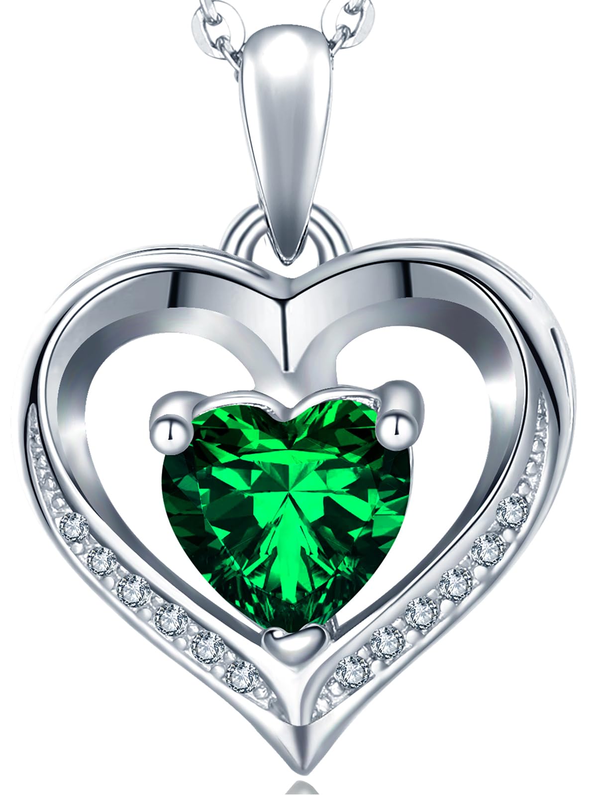 NONNYL Heart Pendant Necklace - Mother's Day, Anniversary, Christmas, Birthday, Valentine's Gifts for Mom, Wife, Women, Girlfriend, Her