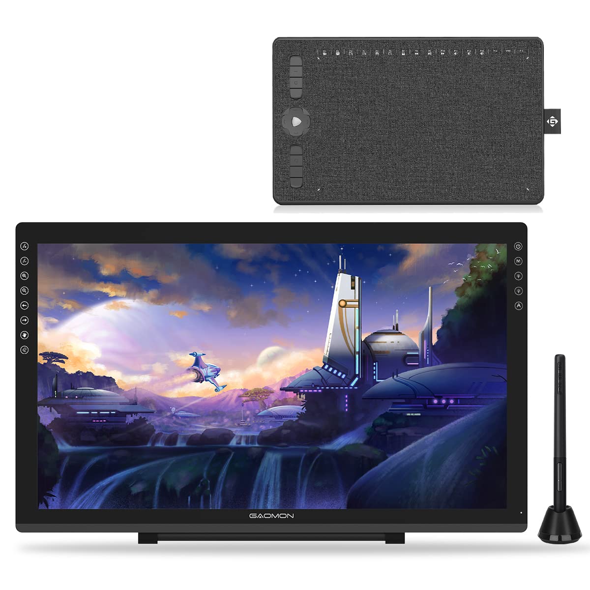 GAOMON PD2200 Pen Display & M1230 Drawing Tablet-- Graphics Digital Tablet for 2D/3D Animation Graph