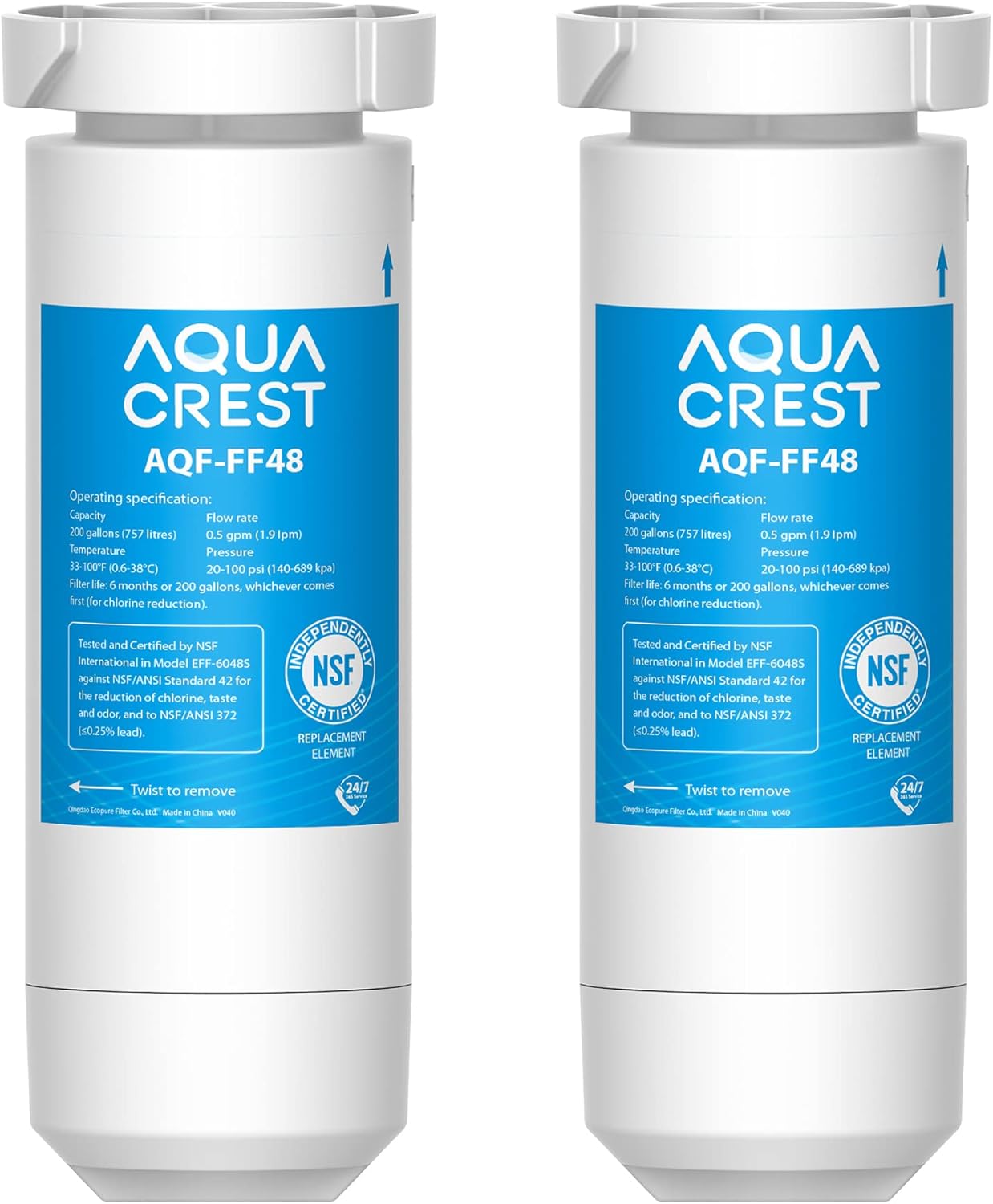 AQUA CREST XWF NSF Certified Refrigerator Water Filter