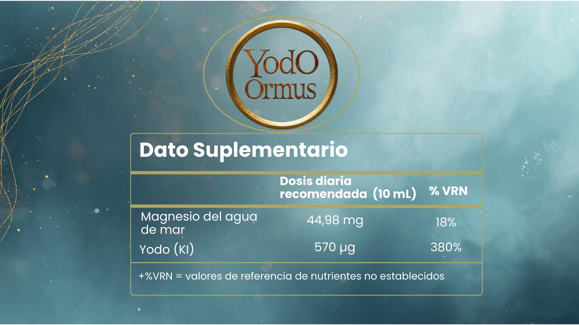 Yodo + Ormus OM Organic Minerals | Suplemento de Minerales Esenciales para Energía y Sistema Inmune | 100% Natural y Bioactivos | Cantidad 500mL