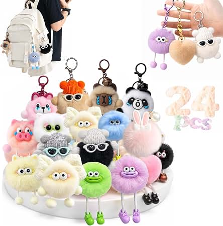 Amazon.com: Croissant Keychain, Smiling Plush Croissant Bag Charm