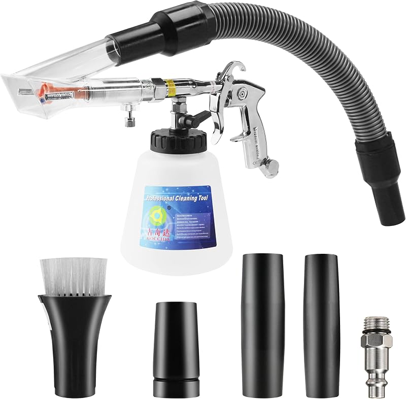 Kit de Pistola Tornador 3 em 1 para Limpeza Automotiva e Extração de Estofados GOCCIDA A-Kit-All