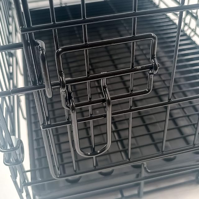 Foto 7 de 7 de Jaula para Perros, Jaula para Mascotas Jaula Metálica para Perros Bandeja Base de Plástico (51 * 33 * 40CM)